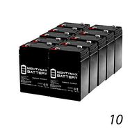 Mighty Max Battery 6V 4.5AH SLA Replacement Battery for Jiming JM-6M4.5AC - 10 Pack Brand Product