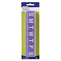 Ezy Dose (7-Day) Pill, Medicine, Vitamin Organizer Box | Weekly, Daily Planner | Large Compartments | Clear Lids