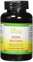 Biotech Nutritions Dopa Mucuna 15% L-Dopa (Mucuna pruriens) 120 Vege Capsules Made in USA