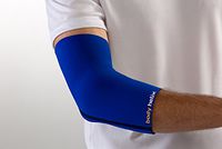 body helix Elbow Compression Sleeve - Full Elbow Compression – Treatment for Tennis Elbow, Golfer’s Elbow, and Forearm Pain; Large, Royal Blue
