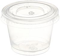 Polar Ice 125 Count Jello Shot Souffle Cups and Lids, 1-Ounce, Translucent