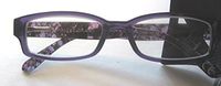 Foster Grant Aurora Women's Purple Reading Glasses with Case +2.50
