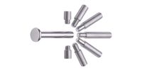 Charles Leonard Aluminum Screw Posts, 0.75 Inch Post Length, Silver, 100-Pack (3705L)