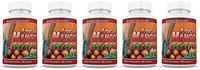 African Mango Max 1200 Extract Irvingia Gabonensis Natural Diet Weight Loss 60 Capsules Per Bottle 5 Bottles