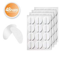 48-Pairs Eyeglass Nose Pads Self Adhesive, Soft Foam Nosepads Non-Slip Silicone Nose Pad Cushion for Glasses, Sunglasses (White - 48Pairs)