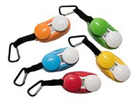 Contact Lens Cases Travel Storage Flat Cases with Clip for Active Lifestyle Screw top Flip Top Kit 5 Pack Mixed Colours