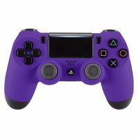 PS4 Dualshock Playstation 4 Wireless Controller Custom Soft Touch New Model JDM-040 (Purple)