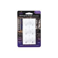 MAGIC MOUNTS 3709 All Purpose Hook 6/PK WHT