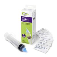 Ezy Dose Ear and Ear Wax Cleaner for Humans | Includes 10 Saline Packs | Syringe with Tri-Stream Tip | Safe and Antibacterial