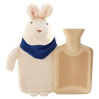YUIOP Hot Water Bottle, Rabbit Plush Toy Warm Handbags, Multifunctional Cute Cartoon Sugar Rabbit Couples Hand Warmer for Baby Kids Adults Winter, Approx 1000mL