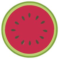 Caspari Watermelon Slice Luncheon Plates (11880SP)