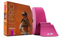 KT Tape PRO Synthetic Elastic Kinesiology Therapeutic Tape, Jumbo 150 Precut 10 Inch Strips, Pink