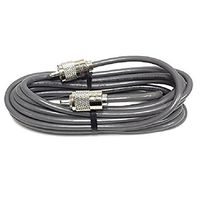 18` FOOT CB HAM RADIO ANTENNA COAX CABLE RG8X KALIBUR ENDS