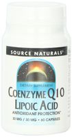 Source Naturals Coenzyme Q10,/Lipoic Acid 30mg/30mg, 60 Capsules