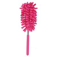 Whitelotous Microfiber Hand Duster Extendable Washable Clean Brush Duster for Car Computer Desk(Red)