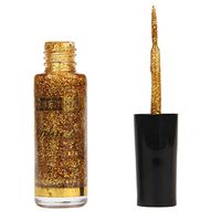 Nail Art Pen,Putars Fashion Glitter Nail Polish Strokes Manicure Nail Polish Painting Pen (Gold)