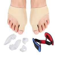 Tailors Bunion Corrector Protector Sleeves Kit -Treat Pain in Hallux Valgus, Tailors Bunion, Big Toe Straightener, Hammer Toe, Orthopedic Bunion Corrector Aid Surgery Treatment(7pcs)