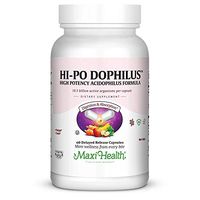 Maxi Health HI-PO Dophilus - High Potency Acidophilus Probiotics - 60 Capsules - Kosher