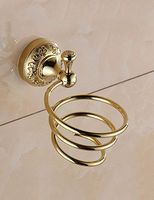 LIUCS All Bronze EuropeStyle Hairdryer Holder Wall Mount Bath Tray Pendant