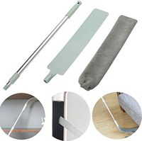 Durable Long Handle Gap Dust Removal Brush, Non-woven Cleaning Brush, Dust Cleaner Brush for Sofa Gap Floor with 2 pcs Washable Microfiber Cloth Cleaning Tool (B)