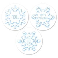 Snowflake Christmas Envelope Seals - Set of 144 93 Designs) Self-Adhesive, Flat-Sheet, 1-1/2" Sticker Seals, By Colorful Images