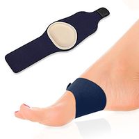 Plantar Fasciitis Cushion Arch Support with Gel Therapy- Heel Pain Sleeve for the Ultimate in Foot Pain Relief and Flat Foot Correction