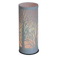 Singeek Wax Warmer for Scented Wax, Metal Plug-in Fragrance Candle Warmer Essential Oil Warmer Lamp for Spa Yoga Meditation Gifts Home Office Decor (White Forest Design)