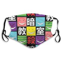 2pcs Ma-sk Anime Assassination Classroom Koro Sensei PM2.5 Non-Medical Dust with Replaceable Filter Elements