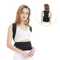 Posture Corrector for Women & Men Back Brace Improve Posture and Provide Pain Relief of Back Neck & Shoulder Full Adjustable Elastic Straps (35.4''-39.4'' Waist)