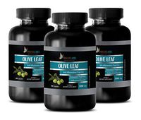 antiaging Capsules - Olive Leaf Extract 500MG - Dietary Supplements - Energy Supplement Capsules - 3 Bottles (180 Capsules)
