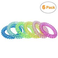 Sensory Stretchy Kids Coil Bracelets, 6 Pack Funny Speech and Communication Aid Bracelet Fidget Toys for Boys Girls with Autism ADHD Anxiety or Special Needs - Assorted Colors (Rainbow)