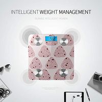Bluetooth Body Fat Measure Cartoon Delicious Pack Cute Rice Ball Scales Weight Body Fat Composition Monitor Analyzer with Smartphone App for Body Management-396 Lbs