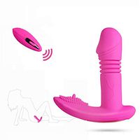 SeksBee 100% High Quality Quiet Massager Cordless Mini Wearable Pleasing Device Remote Massage Underwear Women with 10 Frequency Modes Rose Red Discreet Package
