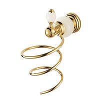 RJJX Home Hair Dryer Storage Rack Family Bedroom Bathroom Antique Copper Free Punching Bathroom Wall Hanging Storage Rack