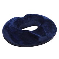 Wearefo Seat Cushion Chair Pad Pressure Relief Donut Seat Cushion Pain Relief Hemmoroid Treatment Tailbone Hollow Breathable Net Memory Cotton Cushion Firm Sitting Pillow (Navy)