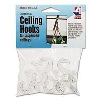 ADM1900993241 - ADAMS MANUFACTURING Corp. Clear Plastic Ceiling Hooks