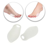 Foot Care Set Kit Lot of 2pcs Therapeutic Silicone Gel Feet Tailors Toes Bunionette Bunions Guards Shields Covers Protectors Protection Pads Cushions Splints for Pain and Irritation Relief
