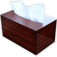Hand Towel Box Cover Dispenser fits Kimberly Clark Kleenex Brand POP-UP Paper Hand Towel Box - Antique Mahogany Wood