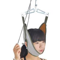ZENGZHIJIE Neck Cervical Traction Device Unit Kit Home Over Door Neck Spinal Decompression Devices Orthopedic Traction Overhead Brace Machine Physical Therapy Set Pain Relief