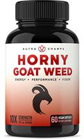 Premium Horny Goat Weed Extract [10X Strength Icariins] with Maca, Tribulus & Ginseng - Energy & Performance Complex for Men & Women - 1000mg Epimedium Powder Pills Supplement, Vegan Capsules