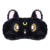Funbase Cute Cat Sleep Mask Soft Plush Eye Mask Blindfold Eye Cover for Women Girls Kids