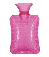 Safe PVC Thick Hot Water Bottle Keep Warm/Warm Hands Hot Therapies 1.0 Litre(Red)
