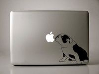 English Bulldog Decal for 13" Macbook