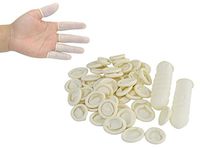 200 Pcs Disposable Latex White Finger Cots - Tattoo Beauty Nail Anti-static Finger Protector Rubber Gloves