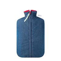 Flannel Hot Water Bag Removable Wash Jacket Water Filling Water Warm Water Bag 2L Large Pain Relief Hot and Cold Therapy,Blue