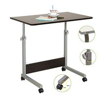 CBHLZ Moveable Overbed Table,Easy to Move/Install Height Stand Up Desk Adjustable Overbed Desk Medical Attendant Table Overbed Laptop Table Over Bed Sofa Table