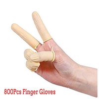 Eoeth 800 PCS Disposable Latex Finger Cots Rubber Fingertips Protective Finger Gloves For Hospital Clean Room Purification Workshop Hard Disk Manufacturing,Optical Electronics,Precision Instruments