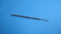 Professional Stainless Steel Ear and Body Curved Probe with English Ear Chart (US Seller)