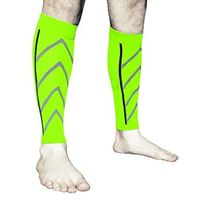Feccile Sports & Fitness Leg Protector Calf Compression Support Sleeve for Outdoor Exercise Running, Cycling,Soccer,1 Pair (Green)