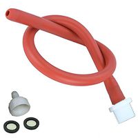 Enema Shower Anal Cleaning Shower Douche System Kit for Men and Women Reusable Red Latex Hose (19in)